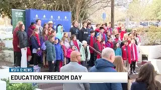 Education Freedom Day held outside Alabama State House