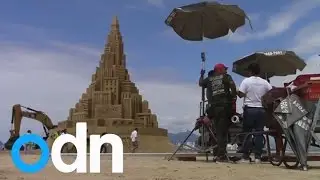 Is this the world's tallest sandcastle?