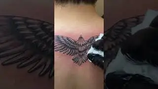Eagle tattoo on back #eagletattoo