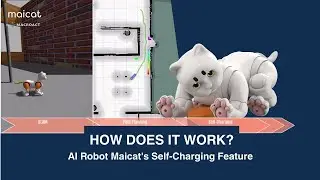 How does AI Robot Maicat's Self-Charging Process work?