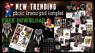 NEW TRENDING PHOTO FRAME PSD TEMPLATS FREE DOWNLOAD