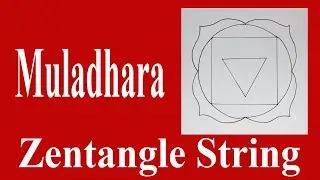 How to Draw Chakra Zentangle String   Template   Muladhara  NO MATH OR GEOMETRY SKILLS REQUIRED