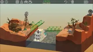 Poly Bridge Desert Winds 2-5 14m Slanted Drawbridge