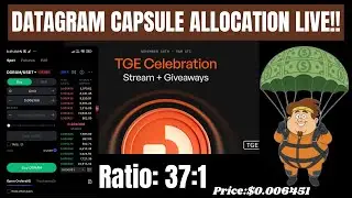 DataGram Capsules Allocation Live 🔥 Conversation Ratio 36:1 $DGRAM !! ✅ Listing On MEXC & Others Cex