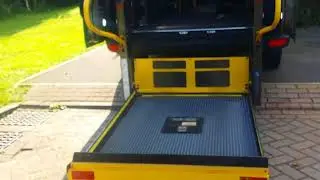 Mercedes sprinter with wheelchair rear lift and six way seat and adaptions .