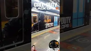 E essa propaganda do Call of Duty Black Ops 6 no Metr&ocirc; 🚇?