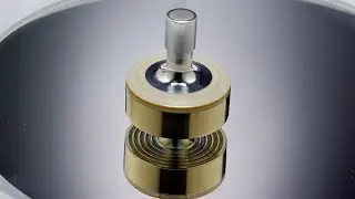 Spinning top with horn inlay by RadAXIS