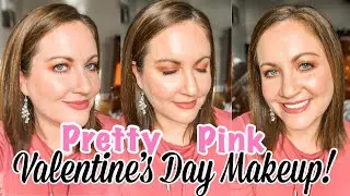 EASY PINK VALENTINE'S DAY MAKEUP// DRUGSTORE PINK VALENTINE'S DAY MAKEUP LOOK  // PRETTY PINK MAKEUP