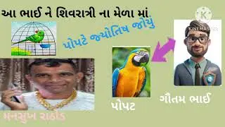 #શિવરાત્રિના મેળામાં પોપટે રાશિ જ્યોતિષ જોયું#