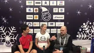 Russian tennis stars, Ekaterina MAKAROVA & Igor KUNITSYN interview