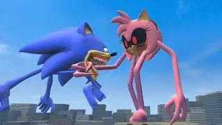 NEW NIGHTMARE AMY ROSE EXE INNYUME SMILEY'S VS ALL SHIN SONIC TAPES AND OTHER BATTLE IN GARRY'S MOD!