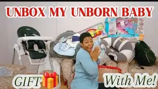My Unborn Baby Gift🎁 Came Early 💃🏾💃🏾|Unbox my Unborn Baby Gift with Me!!