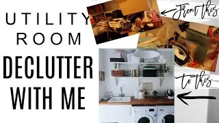 UTILITY ROOM DECLUTTERING | ORGANISING MY LAUNDRY ROOM | MINIMALISM FOR HOARDERS