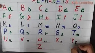 Learn writing capital and small english alphabets ABCD.. @KidsLearning