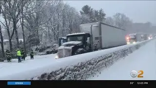Winter Storm Snarls I-95 North Of New York City