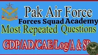 🇵🇰 PAF GDP | CAE | AD Branch &ndash; Most Important MCQs (2025)