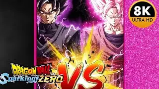 ЭПИЧЕСКАЯ БИТВА Гохана Блэка против Гоку Блэка! Dragonball Sparking! Геймплей Zero в 8K.