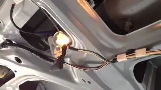 How to replace license plate light bulb on TOYOTA SIENNA Model 2004 to 2010