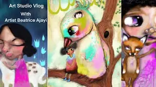 Studio Vlog | Tidying Art Studio | Clay Sculpture Characters | Preparations for Christmas