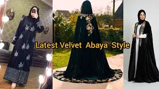 Последние бархатные абайи||Тренд стиля бархатной абайи на зиму||#abayafashion#abayastyle
