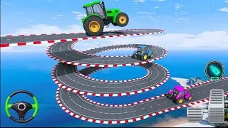 Mega Ramp tractor stunt game 🎯🎯🎯