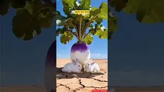 A rabbit saved turnip plant #shorts #ai