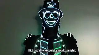 Future LED Light Halloween Luminous Costumes Glowing Shoes Dancer Clothing Performance Wear WL-0331