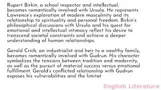 Summary and analysis of Women in Love by D H  Lawrence