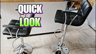 Double Needle PU Leather Counter Height Bar Stools for Kitchen Island | Trendroid Reviews