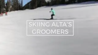 Skiing Alta's Groomers
