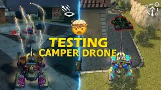Tanki Online - Testing camper drone | Scorpion augments