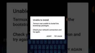 Termux was unable to install the bootstrap packages - Fix / Corrigido