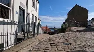 Whitby Abbey - 199 steps - up Church Lane on a road bike