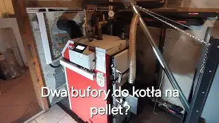 Kocioł na pellet + bufory 2 x 500l KOTŁOSPAW DREWKOPLUS 12KW. Dom 130m2 ocieplony.