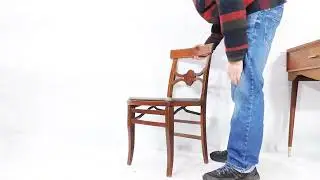 Vintage Louis Rastetter & Sons Solid Kumfort Chairs Folding Mechanism Demonstration