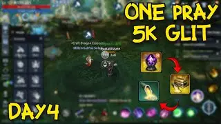 MIR4 DAY4 CRAFTING MY 2ND LEGENDARY | 1 PRAY 5K GLIT
