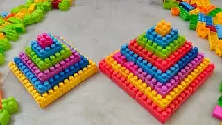 Satisfying DIY Pyramid ASMR/Building Blocks/block game/lego building blocks#asmr#buildingblocks#lego