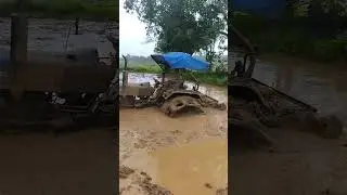 Stuck in mud #farmer #modified #farming #stunt #youtube #music #tractorvideos #tractorstunt #tractor