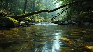 Calming River Water & Soft Bird Songs | Peaceful Forest Nature Sounds
