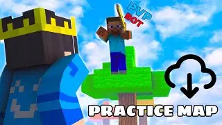 Improve your pvp skill in Minecraft pe mobile 📲 || MCPE practice map direct download 