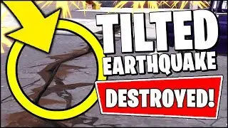 Fortnite EARTHQUAKE DESTROYED TILTED TOWERS *FINAL EVENT* (Fortnite Season 8 Event)