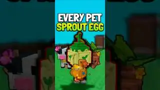 Все питомцы, которых вы можете получить из яйца SPROUT в Grow a Garden. #roblox #growagarden