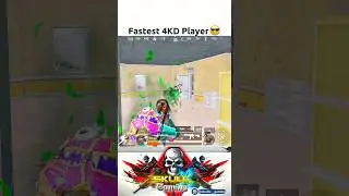 Fastest 4KD Player 😎 #shorts #bgmi #skullxgaming #sprayking #fastestplayer #proplayer #viralvideo