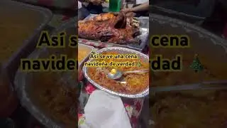 Nadie se va con hambre en esta navidad 🎄🤤 Cena navide&ntilde;a del 24🎄familias, comida #shorts #navidad