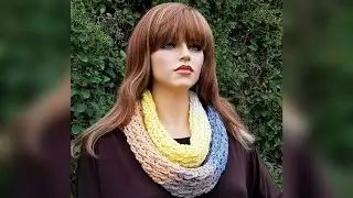 Crochet Scarf | Easy Crochet Infinity Scarf | Bag O Day Crochet Tutorial