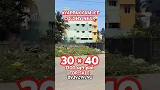 30/40=1200 sqft LAND FOR RE SALE CMDA APPROVED SOUTH FACING 24 FEET ROAD FULLY RESIDENTIAL AREA