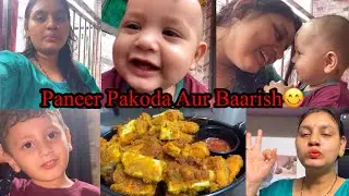 Paneer Pakoda Aur Baarish😋Aj To Mera Phone Chori hogaya Tha😁ll Saasbahuvlog ll Foodie Gd ll