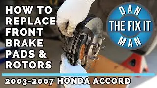 2003 - 2007 Honda Accord 4 Cyl Front Brake Pads & Rotors with Torque Specs - EASY DIY How To Replace