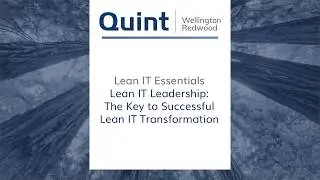 Lean IT Essentials - Lean IT Leadership as the Key to successful Lean Transformation