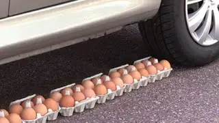 Crushing Crunchy & Soft Things With Car - Car Vs Eggs